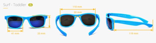 Детские солнцезащитные очки Real Shades Surf - Графит 2+