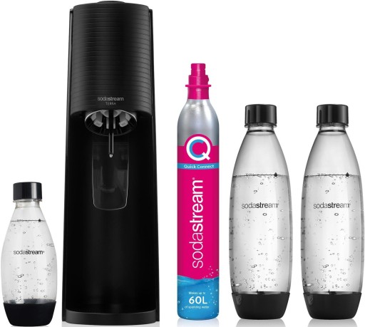 SODASTREAM Terra Black Saturator + 3 флакона