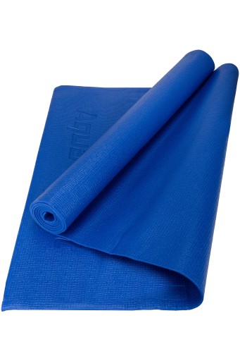 Противоскользящий коврик для йоги из ПВХ Aqua-Sport Powerstrech Blue 0,3 см