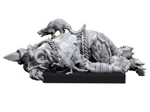 Dead Rat Priest - Vinciminiatures - 3D печать