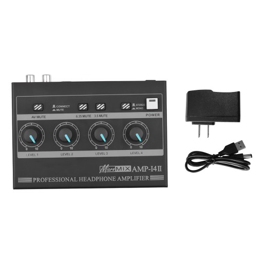 AMP-14 4-канальный компактный усилитель для наушников