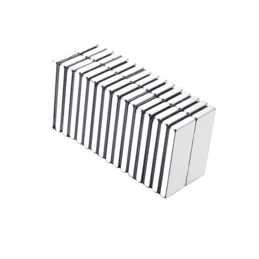 MAGNES NEODYMOWY 30x15x2 mm PŁYTKOW, Sztabkowy, Prostokątny, HUNTER - 5 SZT