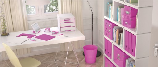 Полка для документов Leitz Plus Wow, РОЗОВЫЙ