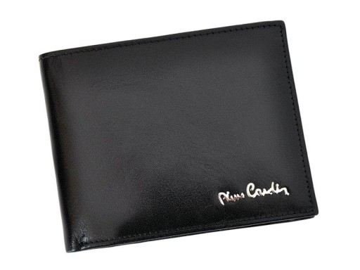 Мужской кожаный кошелек RFID PIERRE CARDIN BLACK