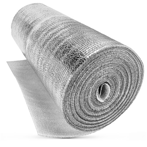 EKRAN ZAGRZEJNIKOWY ODBIJAJĄCY CIEPŁO MATA ALUMINIOWA PIANKA IZOLACYJNA 20m