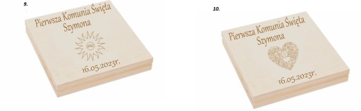 DREWNIANE PUDEŁKO na pieniądze NA KOMUNIE ŚWIĘTĄ