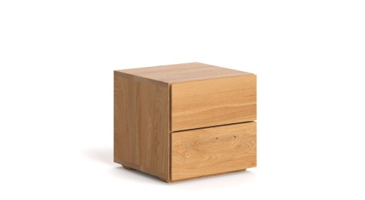 DSI-meble Szafka nocna dębowa CUBE lite drewno DĄB