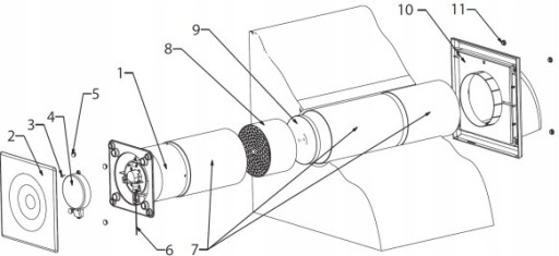AWENTA REKUPERATOR KOMPAKTOWY HRV125P Z PILOTEM