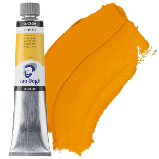 Farba Olejna VAN GOGH artystyczna wydajna Talens 200ml AZO ŻÓŁTY CIEMNY 270