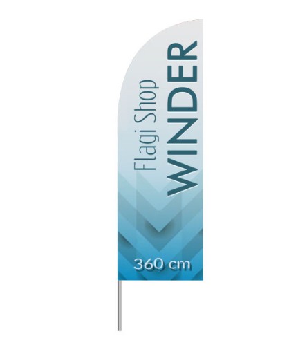 Husar 360 см Winder Beach парусная мачта с рекламным флагом Корпоративный + ДИЗАЙН