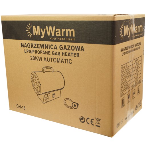 ГАЗОВЫЙ НАГРЕВАТЕЛЬ 20 КВТ АВТО LCD MyWarm