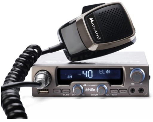 MODERN CB RADIO MIDLAND M20 M-20 - DS-автоматический шумоподавитель PLUG