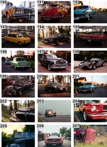 Плакаты с винтажными автомобилями Oldtimer - множество дизайнов, 100 см