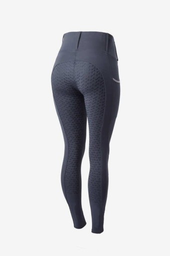 Legginsy jeździeckie damskie z wysokim stanem LUCINDA - Horze - grey 38