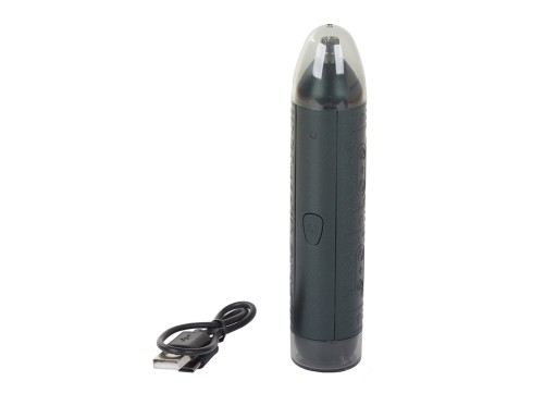 TRYMER DO NOSA UCHA USZU BRWI GOLARKA DLA MĘŻCZYZN 2w1 AKU USB 3W NASADKI