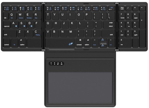 Портативная беспроводная Bluetooth-клавиатура B055 с большой сенсорной панелью