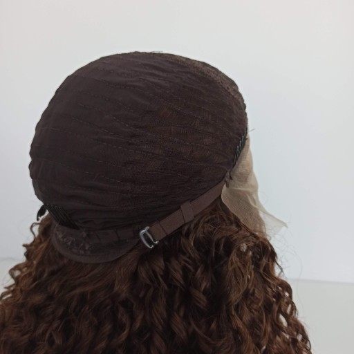 Парик LACE FRONT Коричневый афро вьющийся + БЕСПЛАТНАЯ шапочка