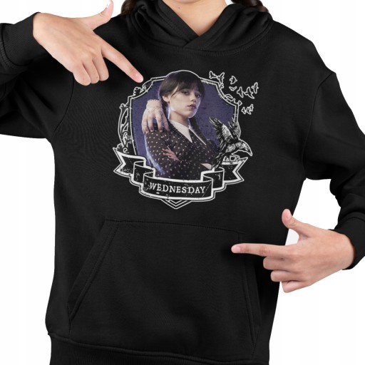 ДЕТСКИЙ СВИТШОТ WEDNESDAY ADDAMS SERIES NEVERMORE