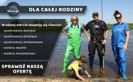 3Камидо CLASSIC рыболовные вейдерсы, черные, размер 44