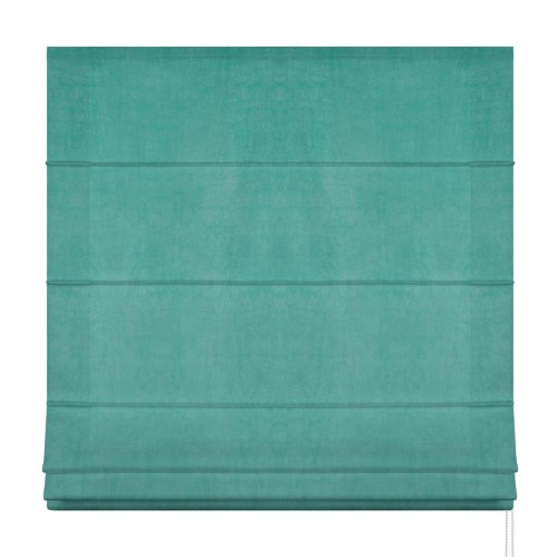 Готовая римская штора VELVET 100х170 бирюзовая.