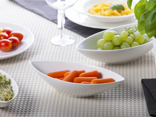 Salaterka miska na przekąski łódka porcelanowa Altom Design Regular 19 cm