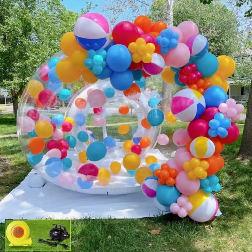Большой надувной домик BUBBLE HOUSE 3 м, садовый надувной домик в форме купола + НАСОС