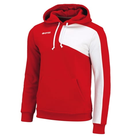 ERREA Bluza z kapturem Malik r. XL czerwono/biała