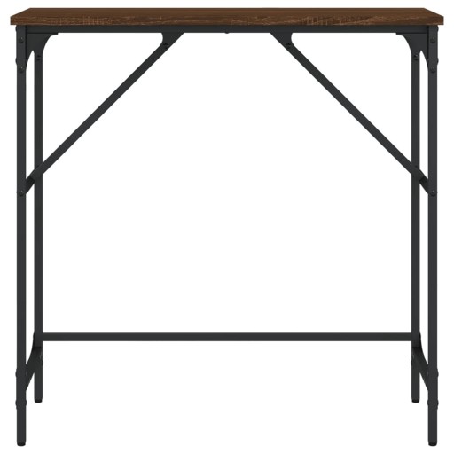 КОНСОЛЬНЫЙ СТОЛ ИЗ КОРИЧНЕВОГО ДУБА 75X32X75CM