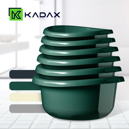 МИСКА КРУГЛАЯ ПЛАСТИКОВАЯ 3,5 Л ДЛЯ МОЙКИ С РУЧКАМИ