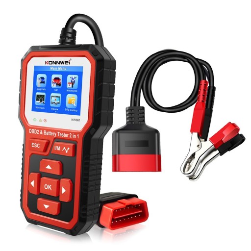 Tester diagnostyczny aku skaner OBD2 Konnwei KW681