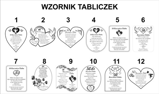 Personalizacja prezentu ROCZNICA ŚLUBU Pamiątka