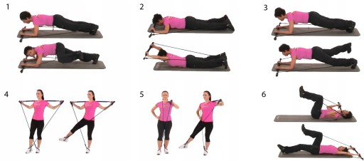 GUMY OPOROWE DRĄŻEK DO ĆWICZEŃ TAŚMY PILATES 18w1