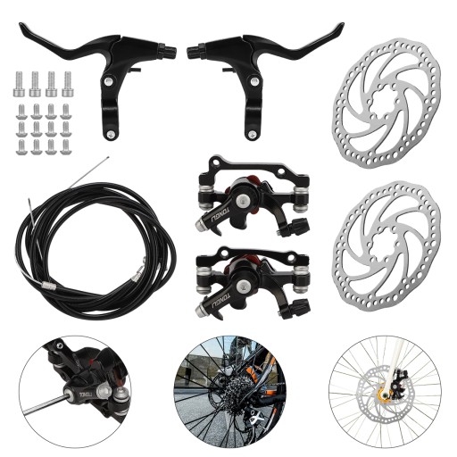 КОМПЛЕКТ ДИСКОВЫХ ТОРМОЗОВ ДЛЯ MTB ВЕЛОСИПЕДА, 160 ММ G3