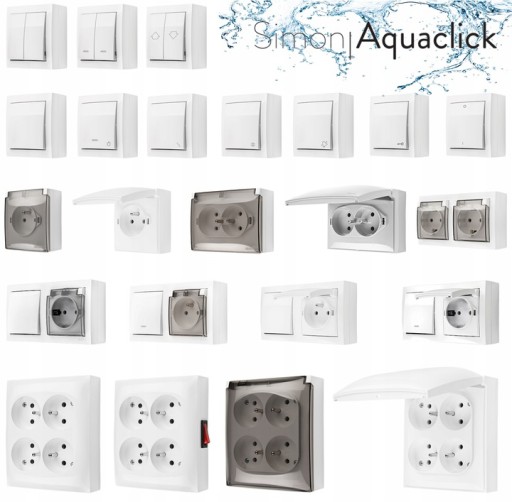 РОЗЕТКА AQUACLICK N/T С КЛАПАНОМ, 4 ПРЕДМЕТА, ЧЕРНАЯ