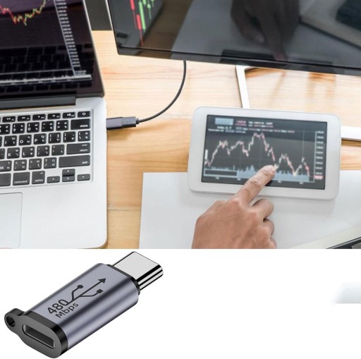 КАБЕЛЬ-АДАПТЕР ДЛЯ IPHONE IPAD LIGHTNING К USB-C 480MBPS 18W V8