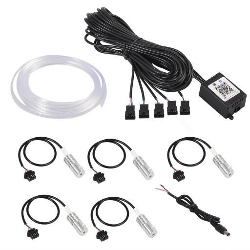 5 x 6M RGB EL WIRE ВНУТРЕННЕЕ ВОЛОКОННОЕ ОСВЕЩЕНИЕ