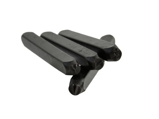 Numeratory litery znaczniki 4mm stemple metal 27el