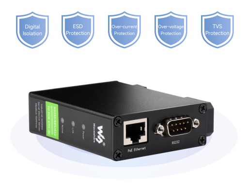 Конвертер RS232/485/422 в POE ETH (B)