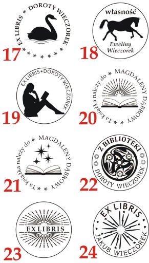 КРУГЛАЯ ПЕЧАТЬ EX LIBRIS ПЕЧАТЬ 5 СМ