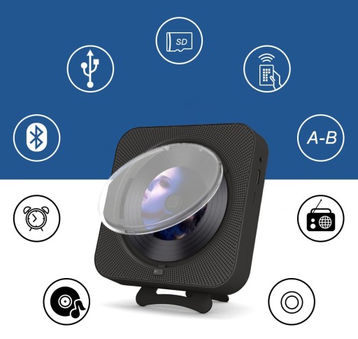 CD-ПЛЕЕР ПОРТАТИВНЫЙ ДИНАМИК BLUETOOTH РАДИО ДОМАШНИЙ АУДИОПЛЕЕР