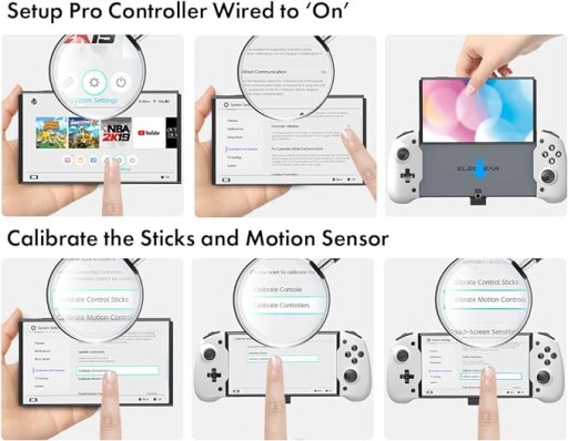 Проводная панель для контроллера Nintendo Switch белого цвета ElecGear