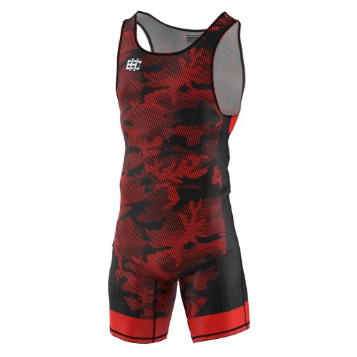 Мужской борцовский костюм, купальник HAVOC RED 2XL