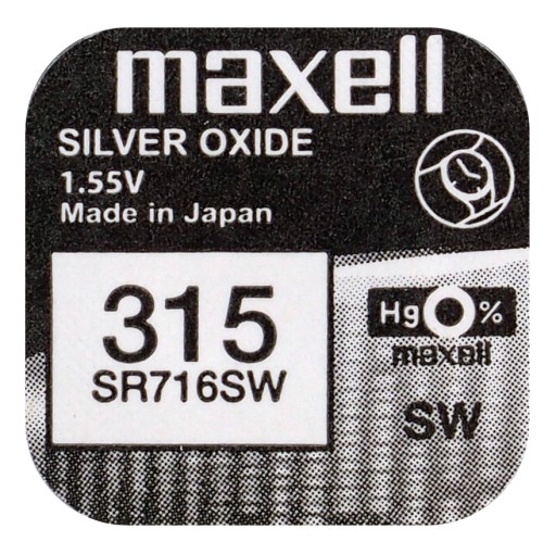 АККУМУЛЯТОР MAXELL SR716SW SR716 716 1,5 В 315