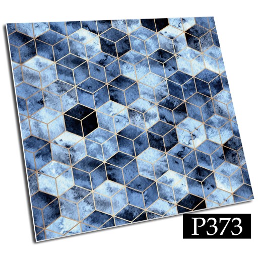 Виниловая плитка ПВХ СИНЯЯ 30х30 GOLD CUBES