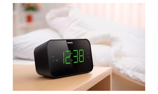 РАДИО БУДИЛЬНИК ЧАСЫ БУДИЛЬНИК FM ЖК-дисплей PHILIPS LOUD LED