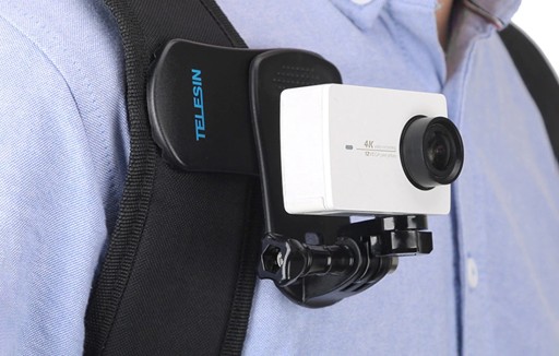 Держатель с зажимом, вращение на 360 градусов для GoPro HERO 12, 11, 10, 9, 8, 7, 6, 5, 4 MAX
