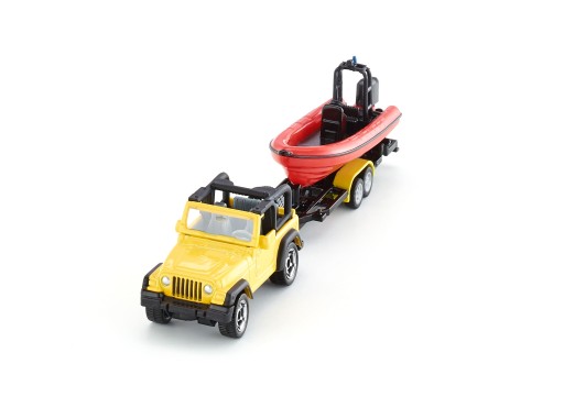 SIKU 1658 JEEP WRANGLER с прицепом и лодкой |1:87