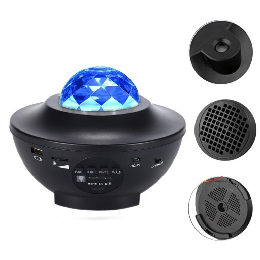 Светодиодный звездный проектор для детей с Bluetooth-ночником