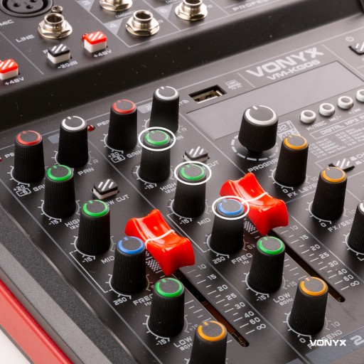 VM-KG06 BT DSP USB 6-канальный аудиомикшер Vonyx