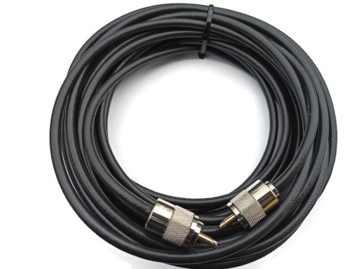Kabel H155 50Ohm 4 m + wtyki UC1 skaner, CB , HF
